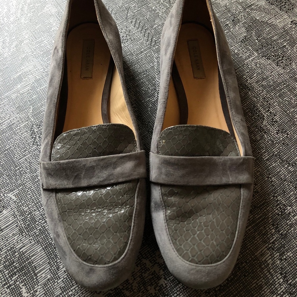Cole Haan Snakeskin Loafers